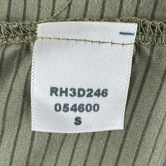 SPLENDID Green Blouse Top Nylon Striped Scoop Neck Classic Fit Size Small S - Picture 8 of 8